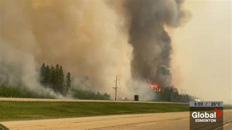 Alberta Wildfire Flames Encroaching Fox Creek Watch News Videos Online