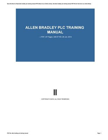 Allen bradley plc training manual by rblx9 - Issuu