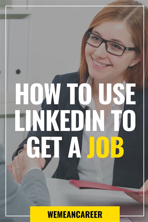 How To Get A Job Using Linkedin Linkedin Job Job Search Tips