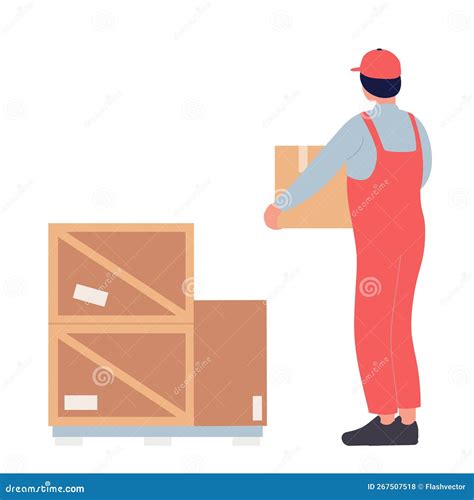 Storekeeper Supply Warehouse Stock Vector - Illustration of analytics