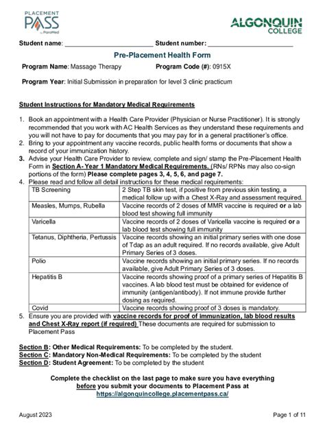 Fillable Online Appendix B Example Of A Fieldwork Site Profile Form