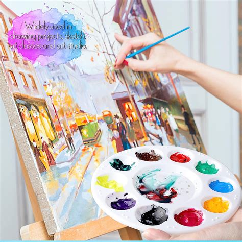 pcs acrylic paint palette mixing tray watercolorgouache palette