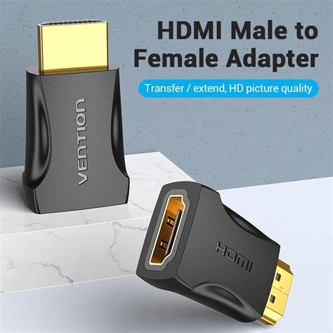 VENTION AIMB0 HDMI Male to Female Adapter for Laptop/Desktop/TV Box ...