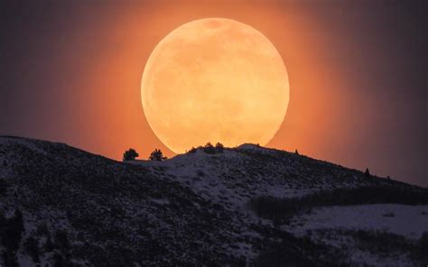 X Moon Rising Over The Wasatch Mountains P Resolution Hd K