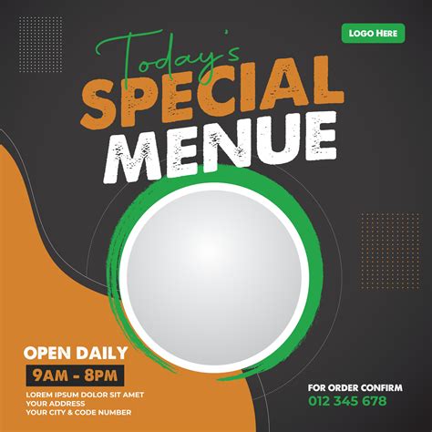 Food Flyer Design Template 42335658 Vector Art at Vecteezy