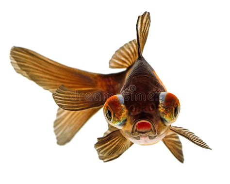 Telescope Eye Gold Fish Stock Photo Image Of Fishtank 191801684