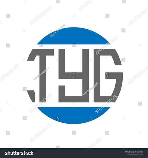 Tyg Letter Logo Design On White Stock Vector (Royalty Free) 2257724087 ...