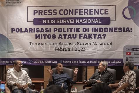 SURVEI NASIONAL POLARISASI POLITIK DI INDONESIA ANTARA Foto