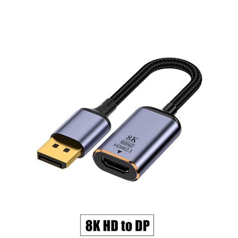 Videoadapter HDMI V2 1 Han Til USB C Hun 8K HD TIL DP 8K HD 1251 Fyndiq