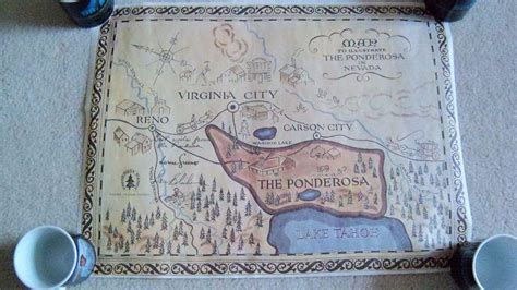 Bonanza TV show Ponderosa ranch map | #1862778541