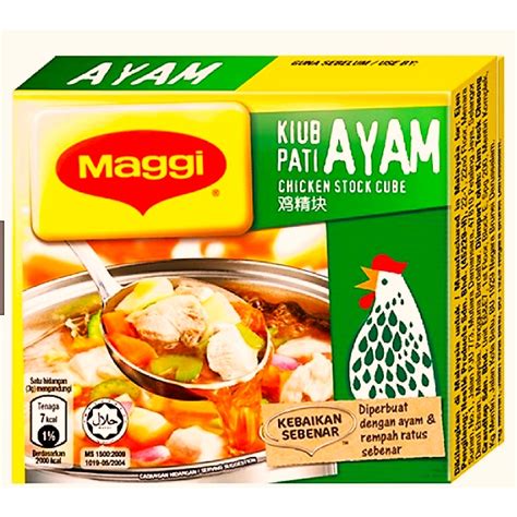 Maggi Chicken Cube Kiub Ayam Pati 20gm Shopee Malaysia