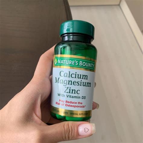 Nature S Bounty Calcium Magnesium Zinc With Vitamin D3 100 Coated