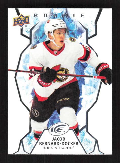 Jacob Bernard Docker RC 2021 Upper Deck Ice Rookie Ottawa Senators 140