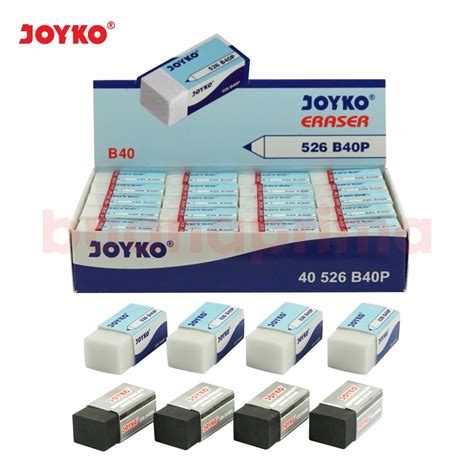 Jual Penghapus Pensil Joyko B40 Per Box Isi 40 Pcs Stip Eraser Pencil