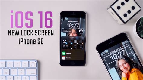 New Ios 16 Lock Screen On The Iphone Se 3 Youtube