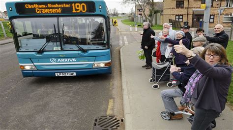 Arriva Bus Returns To Dering Way Gravesend Four Months After Vandals