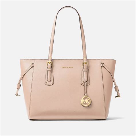 Michael Michael Kors Women S Voyager Medium Top Zip Tote Bag Soft Pink