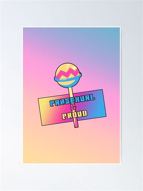 Pansexual Pride Merch Lgbtq Queer Art Print Design Stickers Poster