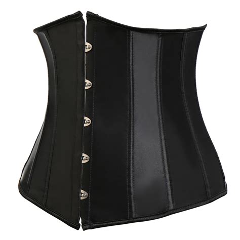 Sexy Corset Underbust Waist Cincher Corsets Black White Red Gothic Top