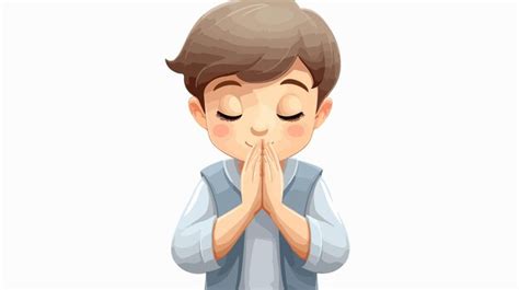 animated prayer vectors illustrations