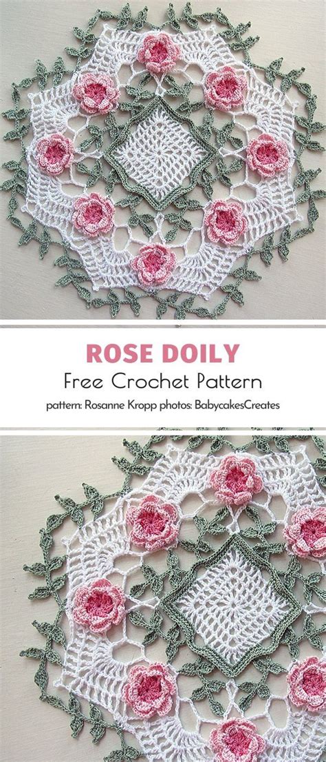 Fresh Roses Doily Free Crochet Patterns Artofit