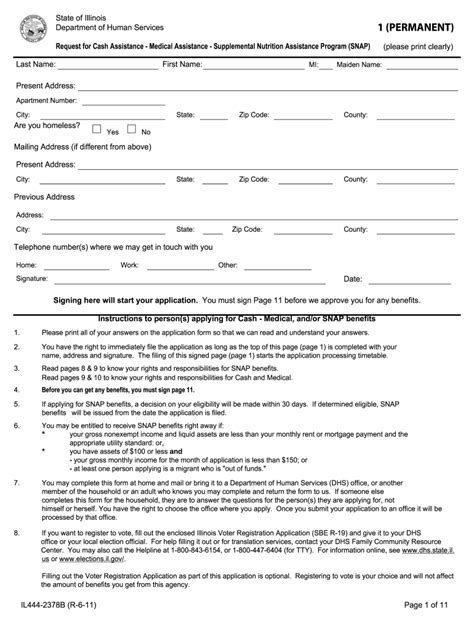 Illinois Medicaid Application Form Printable - Printable Forms Free Online