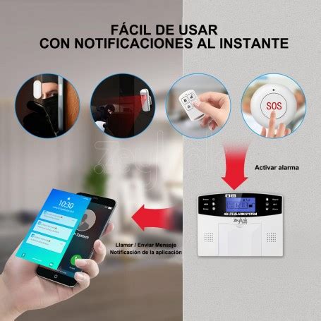 Alarma Casa Negocio Sirena Inal Mbrica Alta Potencia W Sensores