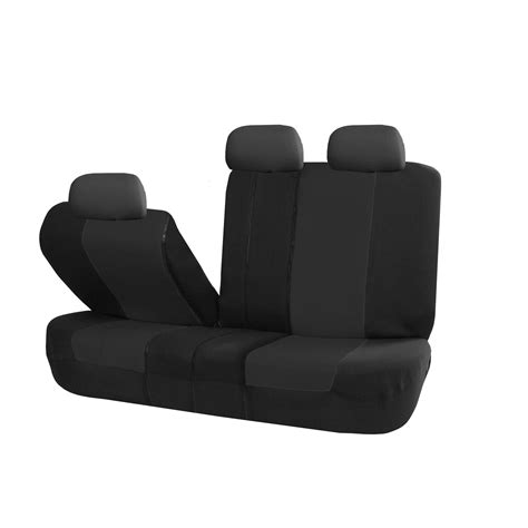 Fh Group 4060 6040 5050 Split Bench Cover W 3 Headrests Black Seat Cushions Amazon Canada