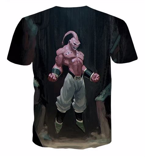 Classic 3d Anime T Shirts Cool Majin Buu 3d T Shirt Harajuku Tee Shirt Men Women Summer Tshirts