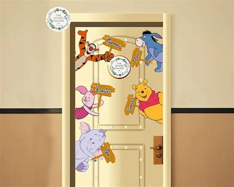 Personalized Winnie the Pooh Characters Magnet, Pooh and Friends Magnet ...