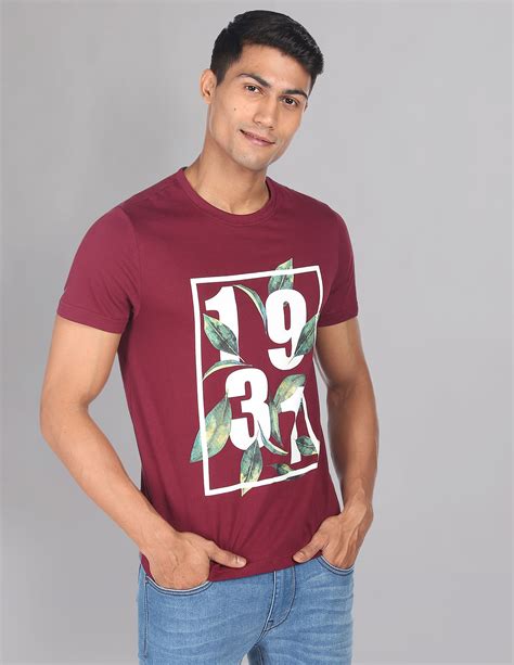 Buy Ad By Arvind Graphic Print Cotton T Shirt Nnnow