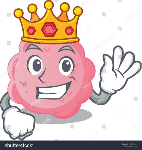 A Wise King Of Anaplasma Phagocytophilum Mascot Royalty Free Stock