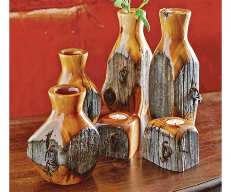 Talk To Your Hubby Bet He Can Mimic This Reclaimed Fence Post Vases