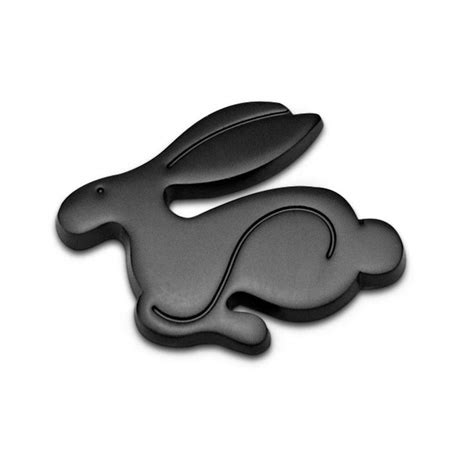 Buy Multistory Vw Black Rabbit 3d Thick Metal Car Auto Badge Emblem