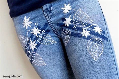 Embroidered Jeans Diy Tutorial Best Positions For Jeans Embroidery