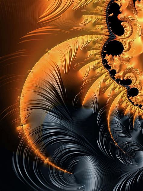 Elegant Abstract Art With Warm Colors Digital Art By Matthias Hauser In