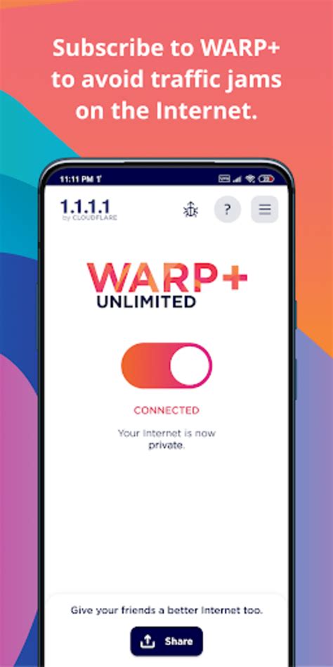 1111 W Warp Apk для Android — Скачать