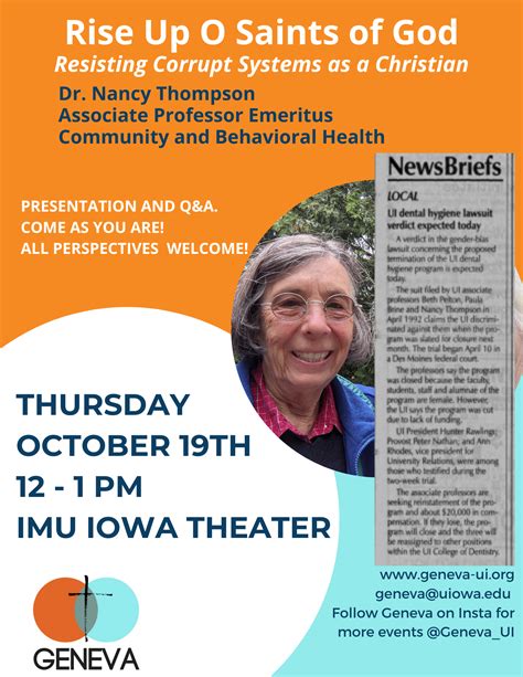 Rise up O Saints: Resisting Corrupt Systems as Christians - Geneva