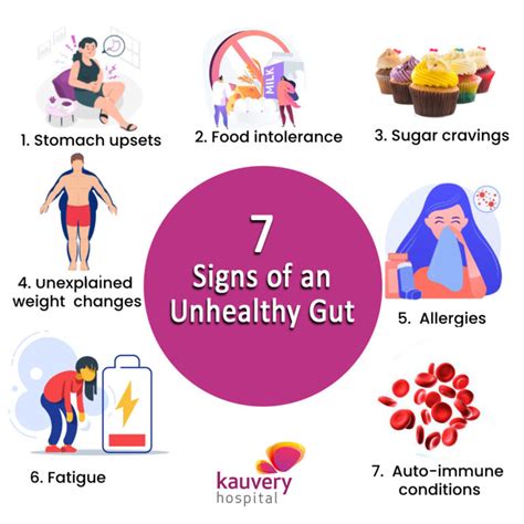 7 Signs of an Unhealthy Gut - Gut Bacteria - Unhealthy Symptoms