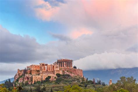 Colline Et Parthenon D Acropole Ath Nes Gr Ce Photo Stock Image Du