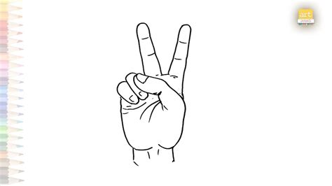 Victory Sign Drawing Video Victory Drawings How To Draw Victory