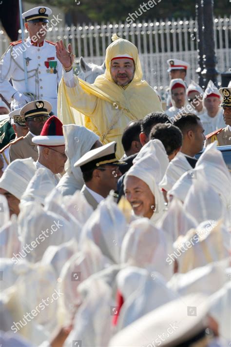 Moroccos King Mohammed Vi Waves Crowd Editorial Stock Photo Stock