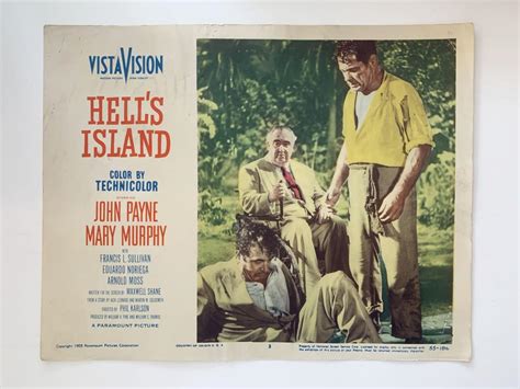 Hell's Island original 1955 vintage lobby card | EstateSales.org