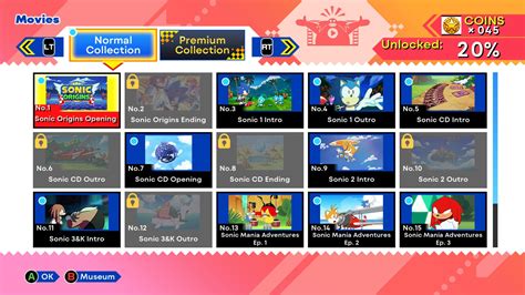 Sonic Origins Game Ui Database