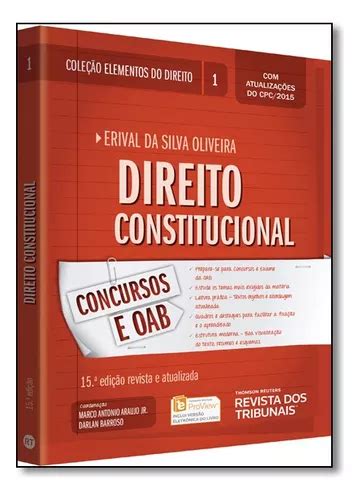 Direito Constitucional Elementos Do Direito Vol 1 De Erival Da