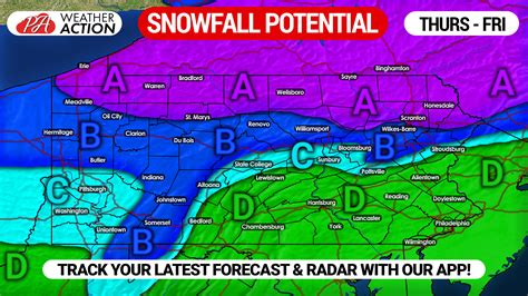 First Winter Storm of Season Likely in Parts of PA Thursday into Friday