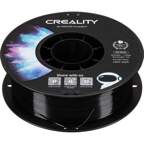 Creality Mm Petg Filament Lb Black Cr Petg Black B H