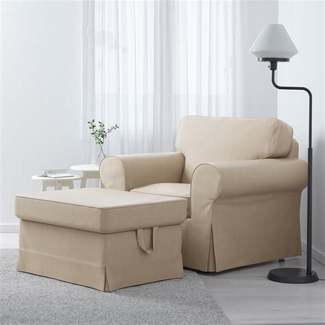 Ektorp Armchair Nordvalla Dark Beige Ikea Indonesia