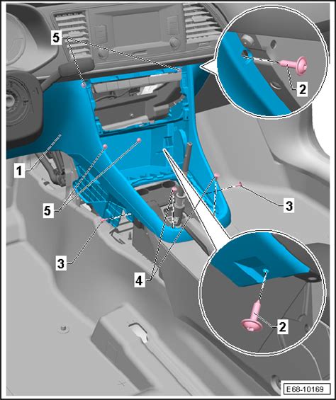 Seat Leon 2013 2020 Manual De Taller Embellecedor De La Consola