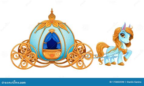 Cinderella's Carriage Cartoon Vector | CartoonDealer.com #25093825